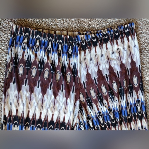 One World Live & Let Live Stylish Multicolor Women's Palazzo Wide-Leg Pants - Picture 2 of 8